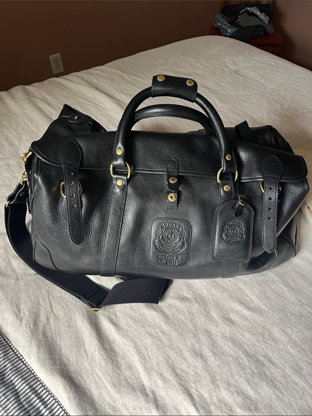 Ghurka Kilburn II No. 156 - Vintage Black Leather.